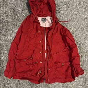 Women's Red Utility Jacket